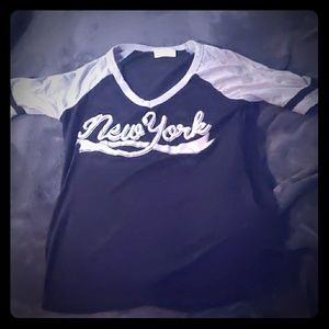 New York jersey style top
